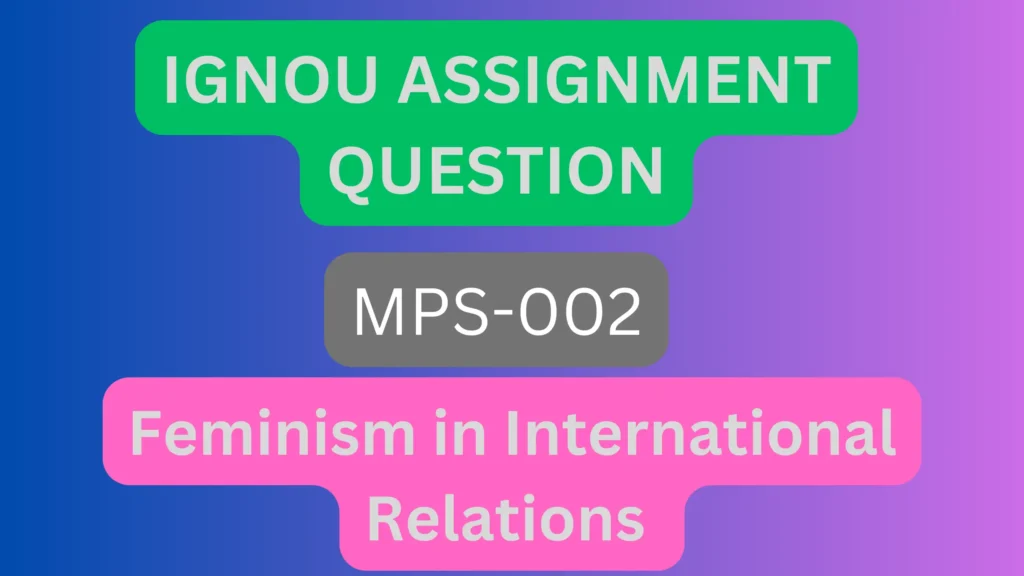 Feminism in International Relations